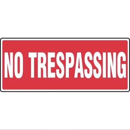Accuform SAFETY SIGN NO TRESPASSING 7 X 17 MADM563XP MADM563XP